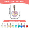 Electroplate Glass Dangle Charms PALLOY-GO00007-2