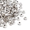 Platinum Iron Flower Bead Caps 5x1.5mm X-IFIN-D023-P-2