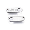 Tarnish Resistant 201 Stainless Steel Chain Tags STAS-N095-027-3