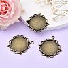 Vintage Tibetan Style Alloy Pendant Cabochon Settings LS-TIBEP-M018-92AB-NF-5