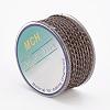 Eco-Friendly Braided Leather Cord OCOR-L035-3mm-E05-2