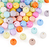 71Pcs Frosted Opaque Acrylic Beads OACR-TA0004-18-3
