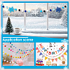 Non-woven Fabric with Felt Pompom Ball Hanging Streamer DIY-PH0036-21-5