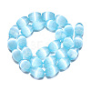 Dyed Natural Selenite Beads Strands G-T138-232C-2