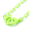 Personalized Opaque Acrylic Cable Chain Necklaces NJEW-JN03432-05-2