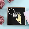 WEWAYSMILE Dog Keychain Car Keychain Pet Pendant Key-Ring Lovely Dog Key-ring Portable Metal Keychain Gift for Pet Lover Birthday Puppy Theme Party Supplies (Labrador) JX806A-6