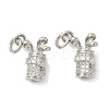 Brass Micro Pave Cubic Zirconia Pendants KK-Z120-29P-1