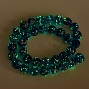 Handmade Gold Sand Lampwork Beads Strands LAMP-P051-L07-12mm-3
