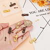 8 Sets 6 Styles Miniature Alloy Door Lock & Key AJEW-GO0001-73-3