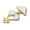 Golden Tone Alloy Enamel Pendants ENAM-O052-01G-05-3