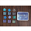 Plastic Craft Finger Ink Pad Stamps LS-AJEW-H155-17D-1