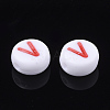 Initial Acrylic Beads X-OACR-E001-20V-2