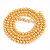 Baking Paint Pearlized Glass Pearl Bead Strands HY-N002-3mm-A08-3