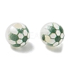 Sports Printed ABS Plastic Beads PL-CBA1C22-06-2