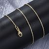 Brass Boston Link Chains Necklaces for Women NJEW-D302-59G-4