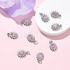 SHEGRACE Brass Micro Pave Cubic Zirconia Pendants XGRQ2O071-446B-G-4