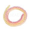 Transparent Painted Glass Beads Strands LS-DGLA-A034-T1mm-A07-5