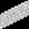 Imitation Jade Electroplate Glass Beads Strands EGLA-F029-J4mm-A06-1