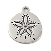 Non-Tarnish 201 Stainless Steel Pendants STAS-E015-04P-1