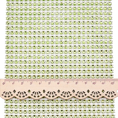 Plastic Mesh Rhinestone Trimming DIY-BC0001-03D-1