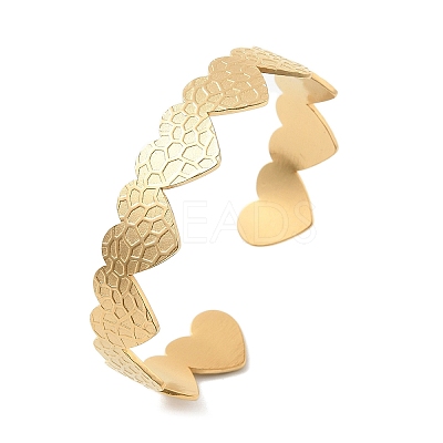 304 Stainless Steel Cuff Bangles for Women BJEW-B120-02G-02-1