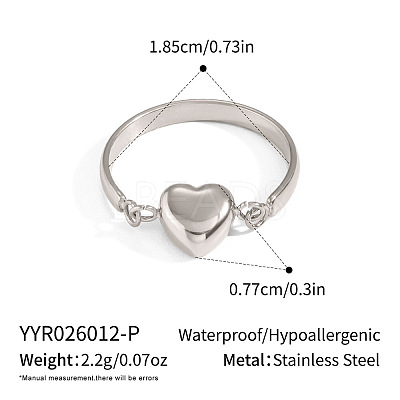 304 Stainless Steel Finger Rings for Women IM3958-3-1