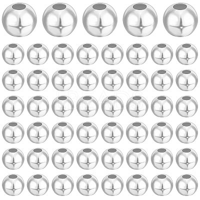 Round 925 Sterling Silver Beads STER-BBC0005-39A-1