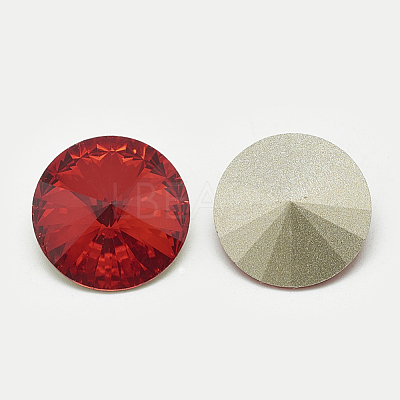 Pointed Back Glass Rhinestone Cabochons RGLA-T086-16mm-07-1