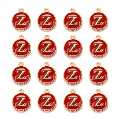 Golden Plated Alloy Enamel Charms ENAM-S118-03Z-1