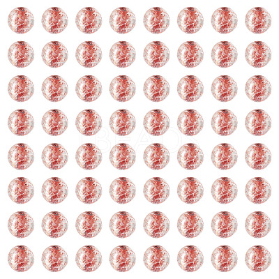 100Pcs Crackle Transparent Glass Beads GLAA-TADJ0001-12H-1