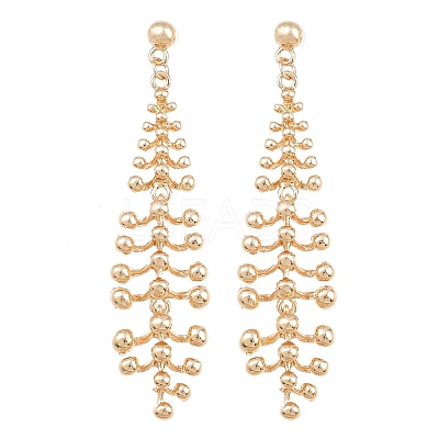 Alloy Stud Dangle Earrings for Women AL-CBA6127-05G-1