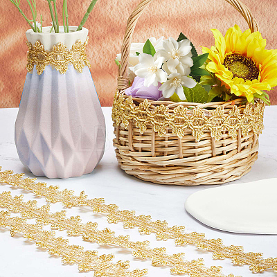 Polyester Lace Ribbons OCOR-WH0082-20A-1