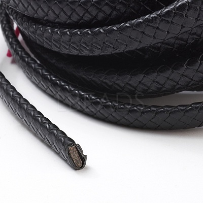Braided Leather Cord WL-F009-C01-10x5mm-1