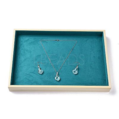Flat Wood Pesentation Jewelry Display Boxes ODIS-P008-06-1