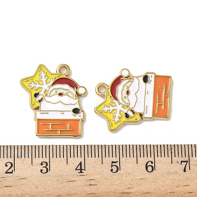 304 Stainless Steel Enamel Pendants STAS-L300-012G-04-1