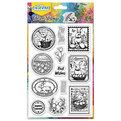 PVC Plastic Clear Stamps DIY-WH0618-0326-1