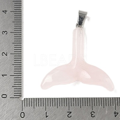 Natural Rose Quartz Pendants G-P599-03P-03-1