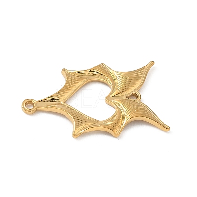 304 Stainless Steel Bat Wings Heart Links Connector Charms X-STAS-S186-13G-1