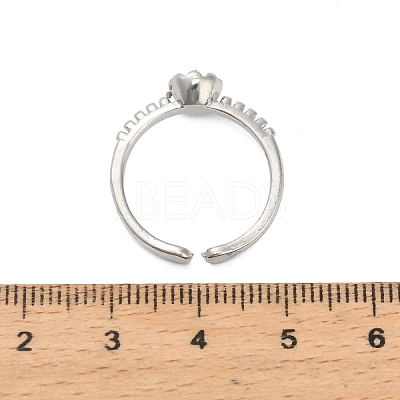 Brass Finger Cup Peg Ring Settings KK-F734-04P-NR-1