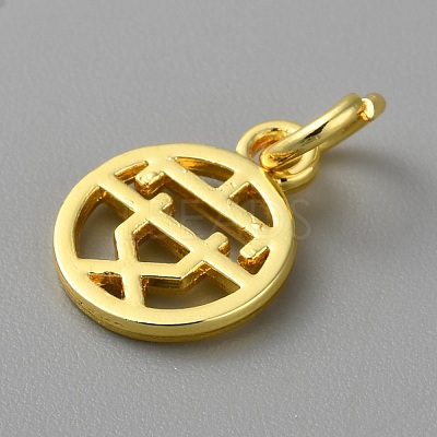 Alloy Pendants with Chinese Characters LS-FIND-WH0159-63G-20-1