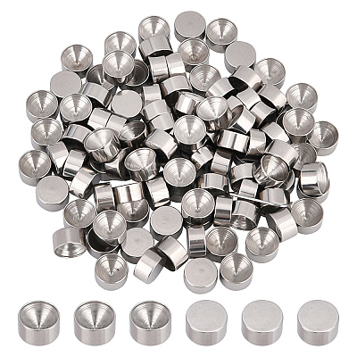 100Pcs 304 Stainless Steel Rhinestone Settings STAS-UN0030-67-1