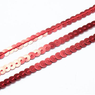 Plastic Paillette Beads PVC-Q085-6mm-3-1