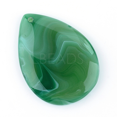 Natural Striped Agate/Banded Agate Pendants G-S208-03-1