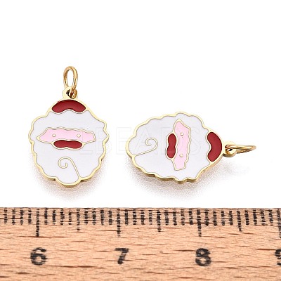 316 Surgical Stainless Steel Enamel Charms STAS-S116-388G-1