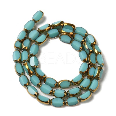 Electroplate Glass Beads Strands X-EGLA-P061-02A-04-1