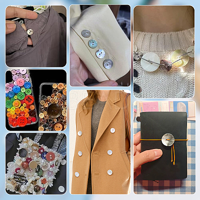 20Pcs 2-Hole Natural Shell Buttons BUTT-PH0001-75-1