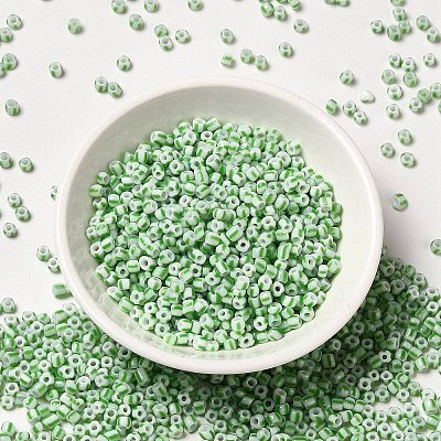 8/0 Opaque Colours Seep Glass Seed Beads SEED-F003-04B-06-1