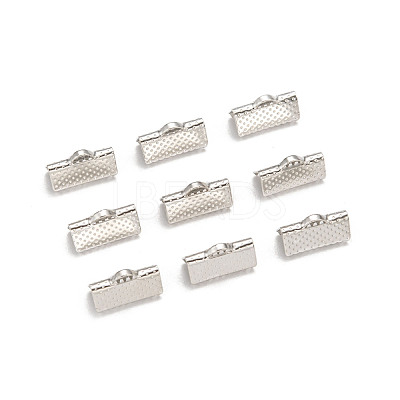 Iron Ribbon Crimp Ends E005Y-1