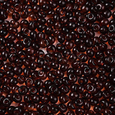 3/0 Baking Paint Glass Fringe Seed Beads SEED-A034-04J-1