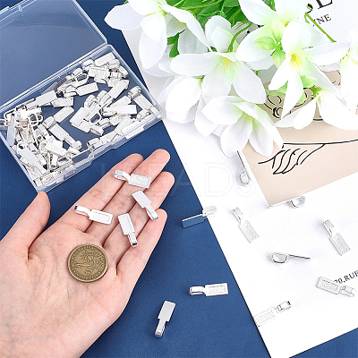 100Pcs Tibetan Style Alloy Glue-on Flat Pad Bails FIND-UN0002-33-1